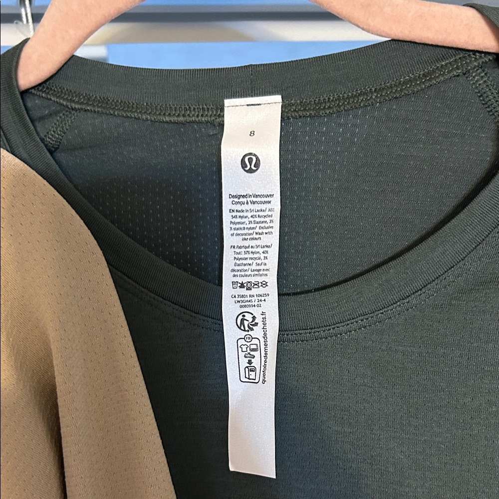 lululemon athletica Crop Tops in Tan, Black, and Gray - Picture 3 of 4